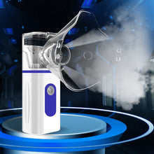 Load image into Gallery viewer, Portable Hand-held Micro Mesh Atomizer Household Adult Compression Atomizer Air Humidifier Ultrasonic Diffuser USB Connection