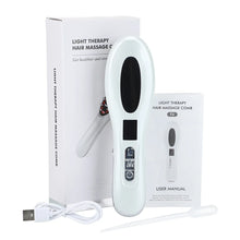 Load image into Gallery viewer, Electric Wireless Infrared Massage Comb Hair Growth Micro-current Vibration Head Massage Scalp Brush Anti Hair Loss Care