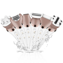 Load image into Gallery viewer, 6in1 Set Electric Epilator Women Female Shaver Leg Body Hair Removal Face Lady Razor Bikini Trimmer Facial Hair Remover Wet&amp;Dry