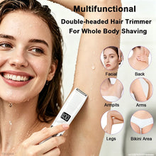 Load image into Gallery viewer, Electric Shaver Women Portable Epilator Mini Rechargeable Woman's Bikini Trimmer Painless Electric Dual Head Razors for Female