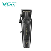 Load image into Gallery viewer, high-end professional hair clipper with metal leather body, hair trimmer with 7000 RPM oil head carving and push cutt