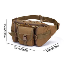 Load image into Gallery viewer, Men Tactical Waist Bag Nylon Fanny Pack Military Travel Hip Belt Bum Sports Bag Outdoor Cycling Travel Hiking Waistpack Pouch