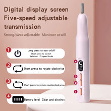 Load image into Gallery viewer, Nail Drill Electric File with Nail Lamp 2 in 1 Portable Nail Drill Machine Kit Professional for Acrylic Gel
