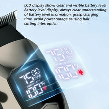 Load image into Gallery viewer, Men's Electric Hair Clipper Double Net Reciprocating Shaver 3Pcs Mother Kid Haircut Set Hair Clipper Oil Head Carving Shaving