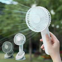 Load image into Gallery viewer, Portable Mini Hand Clip Fan USB Charging Quiet Desktop Electric Fan High Quality Student Dormitory Small Cooling Ventilador Fans