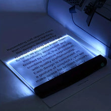 Load image into Gallery viewer, Flat Night Vision Reading Lamp Battery Powered Lights Portable Book Light For Reading Led Panel Night Led Reading Bedside Panel