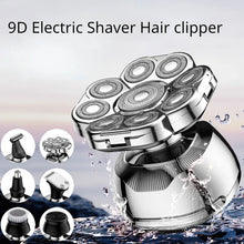 Load image into Gallery viewer, Full Body Wash 9D Electric Shaver Men's Multi-function Razor Hair Clipper Nose Hair Set