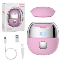 Load image into Gallery viewer, Electric Bikini Trimmer Painless Shaver for Face Legs Underarm Waterproof Portable Women Epilator Lady Shaver for Intimate Areas