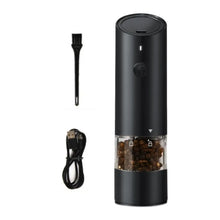 Load image into Gallery viewer, Usb Rechargeable Pepper Grinder Usb Rechargeable Electric Salt Pepper Grinder with Adjustable Ceramic Core Visible for Kitchen