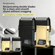 Load image into Gallery viewer, Reciprocating double leaf net shaver electric shaver  full body waterproof  household whitening device  beard knife