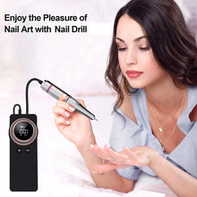 Load image into Gallery viewer, 35000RPM Nail Drill Grinding Machine Low Noise Nail Polisher Kit Nail Sander Head Sander Tool Manicure Polishing Machine