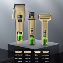 Load image into Gallery viewer, Full Body Waterproof Hair Clipper Professional Hair Trimmer Nose Hair Cutting Machine Men's Shaver Set