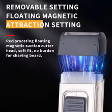 Load image into Gallery viewer, Rechargeable razor Portable Travel Beard Trimmer Reciprocating Cordless Shaving Machine for Men
