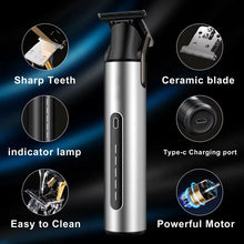 Load image into Gallery viewer, Beard Trimmer for Men Professional Hair Clippers Zero Gapped Hair Trimmer Cordless USB Rechargeable Easy To Hold and Use Clipper