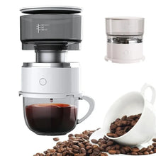 Load image into Gallery viewer, Electric Coffee Maker Portable Mini Coffee Machine 304 Stainless Steel Hand Rushing Coffee Pot for Travel Portable Home Brew Pot