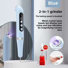 Load image into Gallery viewer, Two-In-One Portable Manicure Pedicure Kit USB Rechargeable Multi-Function Handheld LED Light Lamp For Nail Art