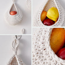 Load image into Gallery viewer, Wall Hanging Fruit Baskets For Kitchen 3 Pack Woven Produce Holder Vegetable Hanging Basket