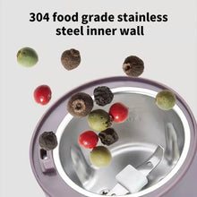 Load image into Gallery viewer, Coffee Grinder Portable Electric Professional Grinding Coffee Beans Nuts Spice Sugar Grains Mill Grinder Stainless Steel Blade