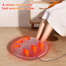 Load image into Gallery viewer, USB Foot Warmer Constant Temperature Heating Pad Soft Velvet Washable Winter Warm Foot Hand Warmer Heater for Home Office