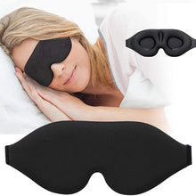 Load image into Gallery viewer, 3D Portable Soft Eye Mask Black Fast Sleeping Eye Shade Cover Eye Masks Shade Patch Women Men Travel Sleeping Eye Mask