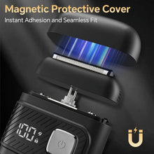 Load image into Gallery viewer, Electric Foil Shavers for Men Mini Electric Razor for Beard/Face with 3 Floating Blades LED Display Cordless Face Shaver