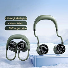 Load image into Gallery viewer, Bladeless Neck Fan USB Charging Portable Hands-Free Hanging Fan,Foldable Quiet Personal Cooling Fan for Outdoor Sports Travel