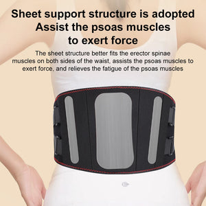 Electric Heating Waist Massage Belt Back Support Warm Hot Compress Physiotherapy Waist Electric Abdominal Massager