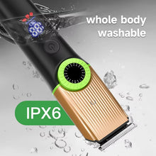Load image into Gallery viewer, Men Hair Clippers Beard Trimmer Ear and Nose Hair Grooming Kit for Men Precision Dial Ceramic Blade 4 Comb Attachments