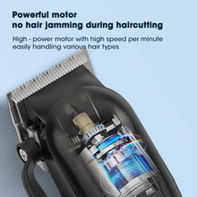 Load image into Gallery viewer, 3-in-1 Hair Cleaning Set Intelligent Digital Hair Clipper Home Oil Head Carving Pusher Whitening Shaver Men's Shaver