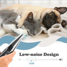 Load image into Gallery viewer, Pet Paw Trimmer With Vacuum Suction Cordless Electric Professional 2 Modes For Dog Cat Paws Face Grooming Clippers