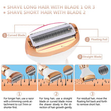 Load image into Gallery viewer, Body Epilator For Women Hair Remover Bikini Trimmer Face Hair Removal Painless Depilator Electric Shaver Eyebrow Hair Trimmer