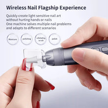 Load image into Gallery viewer, Professional Electric Nail Drill Polishing Machine Kit Rechargeable Portable Nails Drill File Set for Manicure Sanding Tools