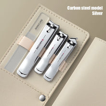 Load image into Gallery viewer, 4PCS/Set Portable Stainless Steel Nail Clipper Set Professional Nail Enhancement Set With Rotating Bag For Home Beauty Salons