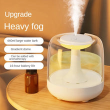 Load image into Gallery viewer, Humidifier 440ml Small Home Aromatherapy Machine 2-in-1 Mute Bedroom Large Capacity Fog Air Purification Mini Night Light
