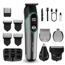 Load image into Gallery viewer, Hair Clipper Five in 1 Set Digital Display Electric Push adjustable Shaving Head Carving  Electric Push