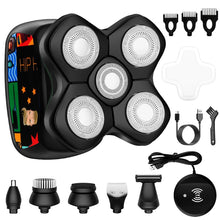 Load image into Gallery viewer, Graffiti Men's Electric Shaver Magnetic Head Bald Hair Clipper Wireless Charging Men's Razor