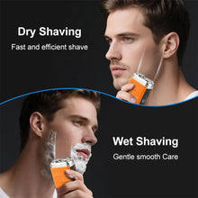 Load image into Gallery viewer, Electric Shaver for Men Portable Smart Facial Beard Trimmer Double Head Shaver Rechargeable Wet Dry Electric Razor