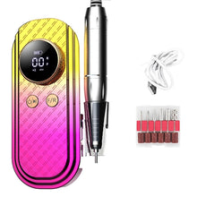 Load image into Gallery viewer, Electric Nail Drill Machine Set Low Noise Nail Drill 35000rpm Nail Polishing Machine with Nail Drill Bits