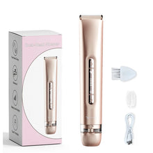 Load image into Gallery viewer, Double Head Electric Shaver Portable Body Epilator 2 in 1 Lady Electric Shaver for Hair Removal Wet and Dry Use