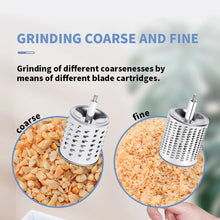 Load image into Gallery viewer, Rotary Grater Food Mills Nut Grinder With 2 Drum Blade for Cheese Grating and Nuts Grinding Vegetable Shredding Fruits Slicer