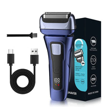 Load image into Gallery viewer, Electric Razor for Men Wet &amp; Dry Foil Shaver with 3-Blade &amp; Edge Shaving Area Digital Power Display Men's Electric Foil Shavers