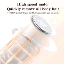Load image into Gallery viewer, 2-in-1 Bikini Trimmer IPX7 Waterproof Facial Mustache Hair Removal Razor USB Rechargeable Electric Epilator for Women