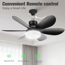 Load image into Gallery viewer, 30W Ceiling Fan Light E27 with Remote LED Dimming Function Suitable for Living Room Study and Home Use 85-265V