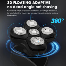 Load image into Gallery viewer, Graffiti Men's Electric Shaver Magnetic Head Bald Hair Clipper Wireless Charging Men's Razor