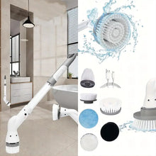 Load image into Gallery viewer, Electric Cleaning Brush With Long Handle Automatic Rotation Extension Cordless Multifunctional Cleaning Brush