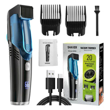 Load image into Gallery viewer, Vacuum Beard Trimmer for Men Rechargeable Mustache Trimmer with Adjustable Length Comb (1-20MM) Electric Beard Trimmer