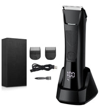 Load image into Gallery viewer, Body Hair Trimmer for Men Groin  Electric Manscaper Pubic Hair Remover Epilator Chest Grooming Clippers Waterproof Men's Shaver