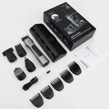 Load image into Gallery viewer, Electric Hair Trimmer IPX6 Waterproof Mustache Body Face Grooming Kit 8000rpm 5 in 1 Kit Beard Trimmer for Men