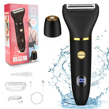 Load image into Gallery viewer, Women's Electric Digital Display Hair Shaver Temples Lip Hair Shaver Body Wash Shaver Private Hair Remover
