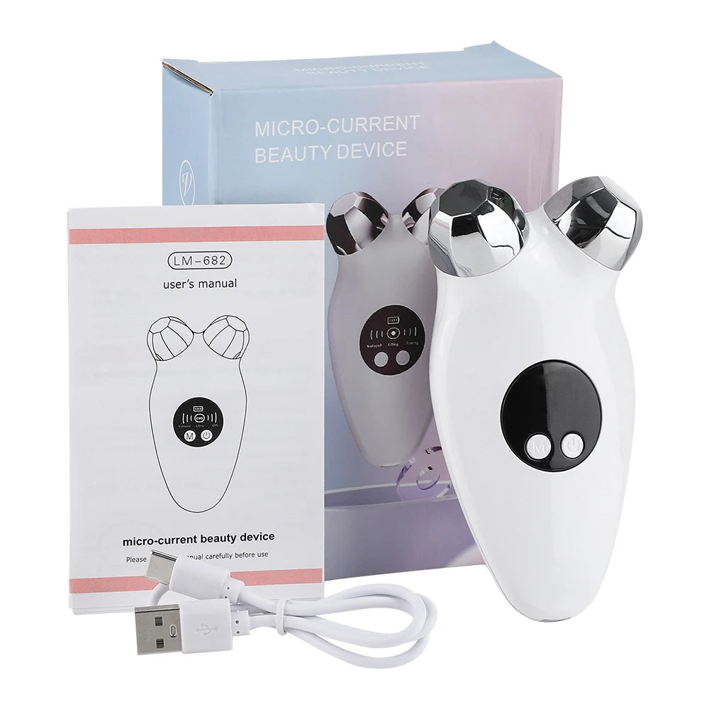 Face Lifting Massager EMS Microcurrent Massager Facial Wrinkle Lift Machine Heated Face Massage Facial Microcurrent Anti Wrinkle